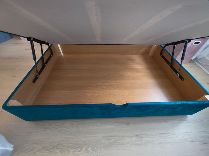 Respa King Size Half-Ottoman Storage Bed Base & Matching Headboar