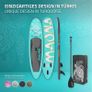 Inflatable Stand Up Paddle Board Maona, 308 x 76 x 10 cm, black, incl. pump and carrying bag, made of PVC and EVA Image 4