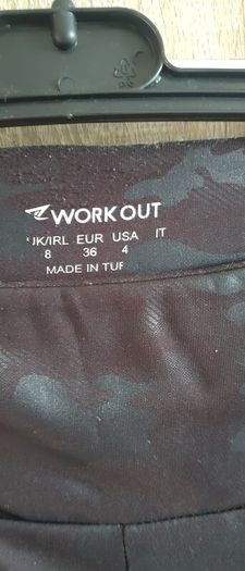 Workout leggins camouflage style very low rise with zip size s