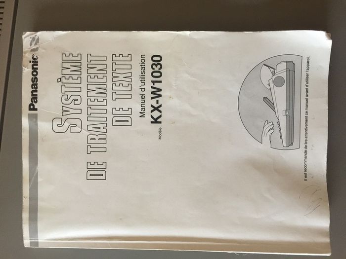 Panasonic FRENCH word processor