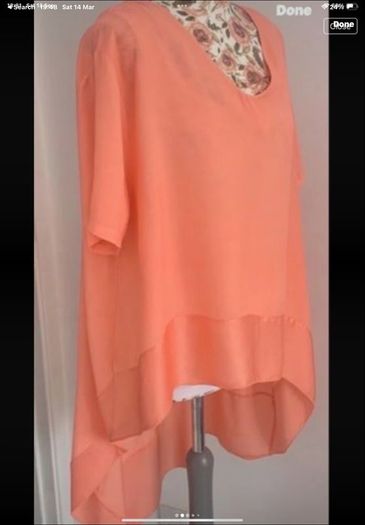 tunic Bnwt short sleeve tunic top asymmetrical freesize  14/16