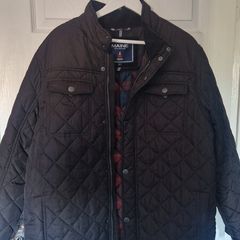 Maine New England Quilted Jacket  Black  Size XL