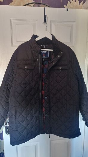 Maine New England Quilted Jacket  Black  Size XL