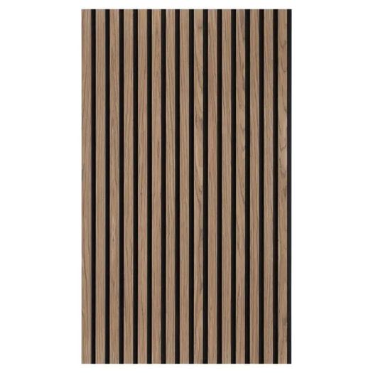 Acoustic Slat Wall Panel Walnut 240x60cm