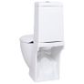 WC Ceramic Toilet Bathroom Round Toilet Bottom Water Flow White Image 6