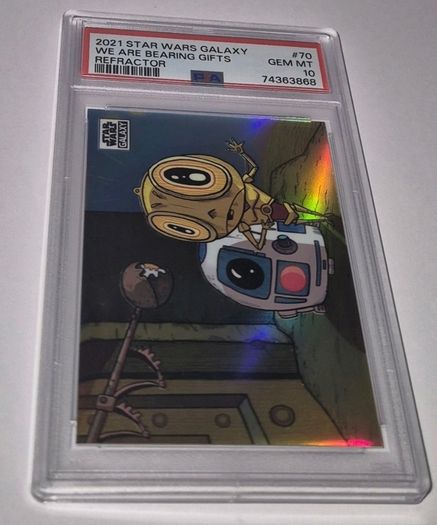 2021 Topps Star Wars Chrome Galaxy #70 We Are Bearing Gifts Refractor PSA 10
