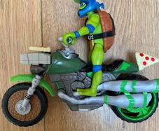 Ninja turtles Leonardo with motorbike