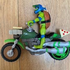 Ninja turtles Leonardo with motorbike
