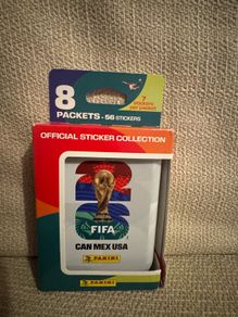 Panini World Cup Tin 8 Packets- 56 stickers