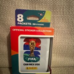 Panini World Cup Tin 8 Packets- 56 stickers