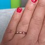 9 carat gold Ruby eternity ring with 7 stones Diamond Image 10