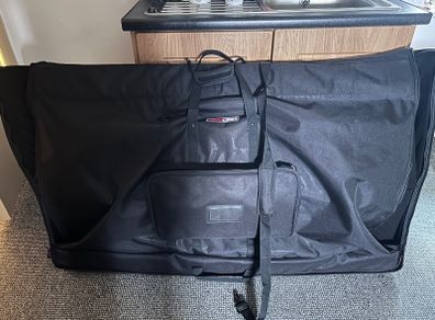 Gator case for large screen transport.