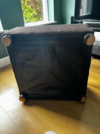 footstool dark brown
