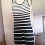 Mango black white dress medium UK 10 Image 2