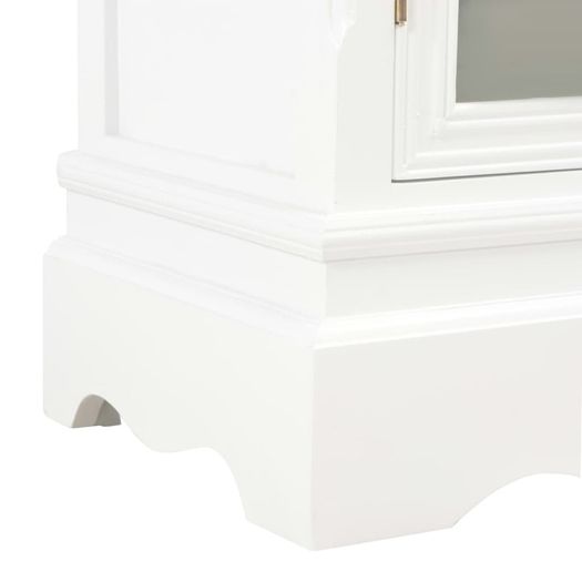 Sideboard White 70x28x70 cm Solid Pine Wood