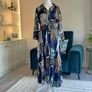 Ladies Navy multi coloured Shirt Dress from Pieces Image 5