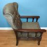 Stylish Grey Tufted High Back Armchair | Superb Condition Image 4