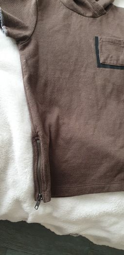 Next boy 4-5 khaki hoodie new