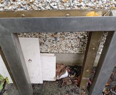 STAINLESS STEEL Fireplace Surround Frame