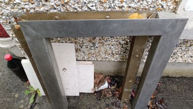STAINLESS STEEL Fireplace Surround Frame