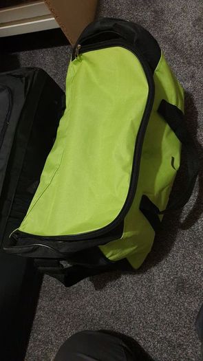 hersheys green black gym training bag