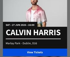 Calvin Harris Ticket Marlay Park