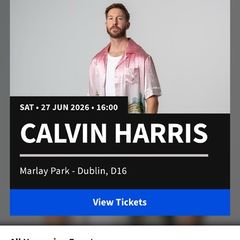 Calvin Harris Ticket Marlay Park