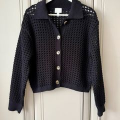 H&M crochet cardigan 8/10 uk
