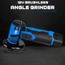 12V Brushless Angle Grinder Mini Cordless Polishing Machine 18500RPM 2000mAh Electric Cutting Grinding Power Tools Image 2