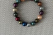 Bracelet - Simulated Coloured Pearls