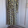 Navy and yellow shirt dress Image 2