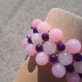 Rose,Clear Quartz and Amethyst Bracelet Image 2