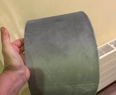 Excellent condition, Grey Suede Lampshade