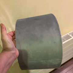 Excellent condition, Grey Suede Lampshade