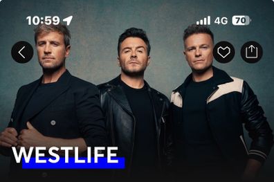 Westlife Concert Tickets