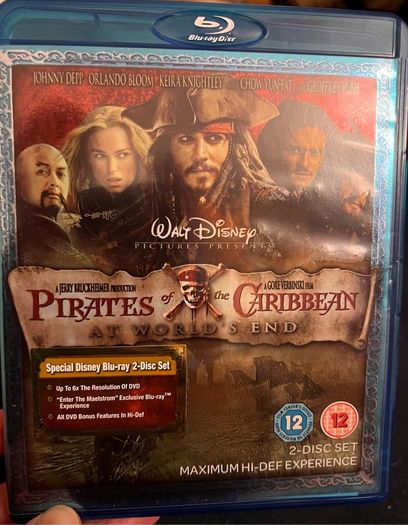 Pirates of the Caribbean-Dead Man's chest - 2 Blu Rays