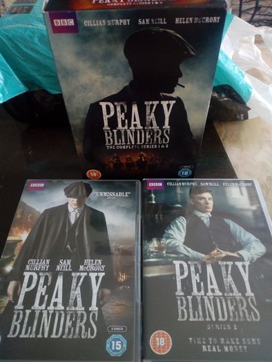 Peaky Blinders Series 1 + 2 Dvd Boxset Bbc Cillian Murphy Tom Hardy