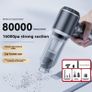 Handheld Vacuum Cleaner - 16000Pa Three-Speed Suction, Rechargeable Portable Cordless Lightweight Mini Car Vacuum with Brushless Motor, Suitable for Cleaning Kitchen, Car, Home, Office, and Pet Hair. Image 3