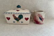 Eden Pottery - Butterdish &amp; Jug