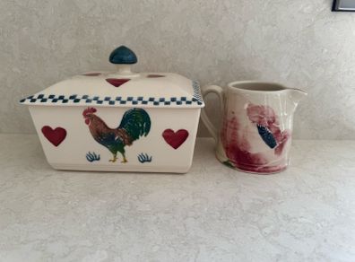 Eden Pottery - Butterdish & Jug