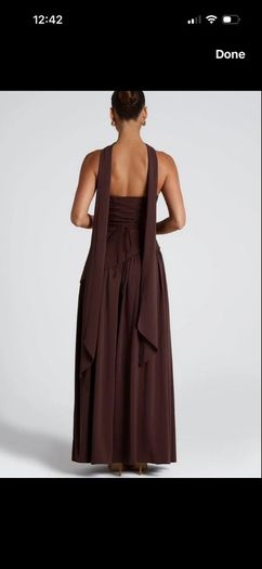 Brown ball dress