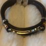 Men's leather guitar bangle Image 2