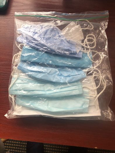12 unopened face masks