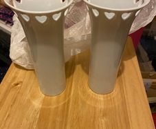 Pair of New Matching Newbridge Vases