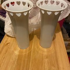 Pair of New Matching Newbridge Vases