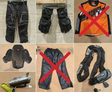Klim, Dainese  & ABUS gear