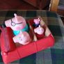 Peppa pig talking moving car with family Image 2
