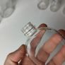 347 - Set of 6 Vintage Collectible Decorative Clear Glass Bottles and Jars Image 9