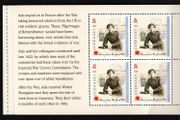 2014 Guernsey Stories from the Great War (I) 74p Ada Le Poidevin Commemorative Stamp Booklet Pane Mint Never Hinged (MNH).