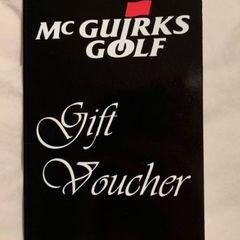 Mcguirks golf voucher